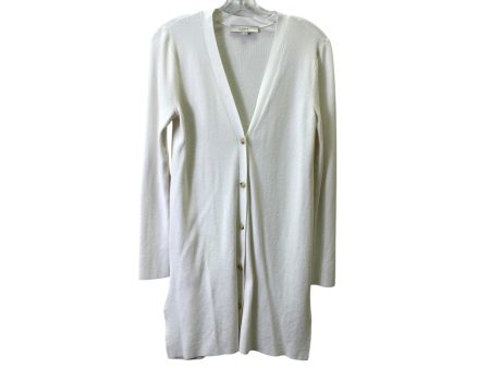 Sweater Cardigan By Loft In Cream, Size:M Discount