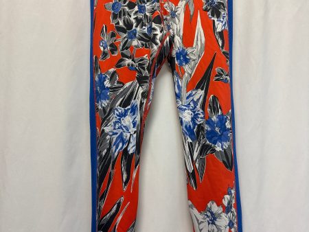 Athletic Leggings By Nike In Blue & Red, Size: M For Sale