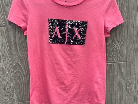 Top Short Sleeve By Armani Exchange In Pink, Size: M Online