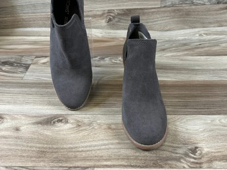 Boots Ankle Heels By Toms In Grey, Size: 7.5 Online now