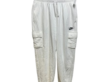 Oversized Mid Rise Sweatpants By Nike Apparel In White, Size: M Online now