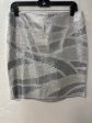 Skirt Midi By White House Black Market In Silver, Size: 8 Discount