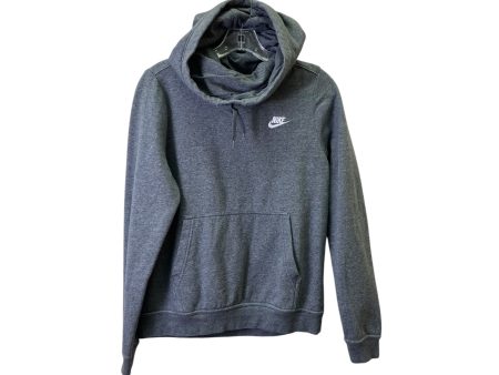 Athletic Sweatshirt Hoodie By Nike Apparel In Grey, Size:S on Sale