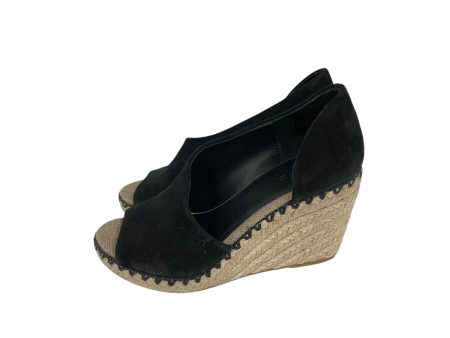 Sandals Heels Wedge By Vince In Black, Size:5 Supply