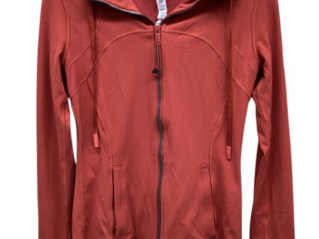 Athletic Jacket By Lululemon In Orange, Size: 6 Sale