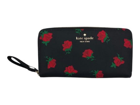 Wallet Designer By Kate Spade In Black & Red, Size:Large Sale