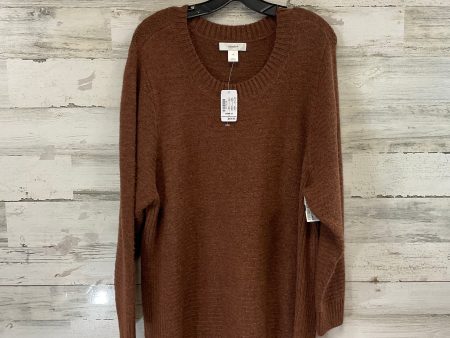 Sweater By Cj Banks In Brown, Size: 3x Cheap