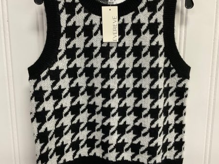 Vest Sweater By Evereve In Black & White, Size: M Fashion