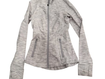 Athletic Jacket By Lululemon In Grey, Size: 2 Online now