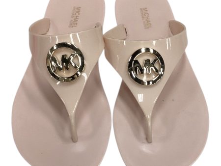 Sandals Flats By Michael By Michael Kors In Pink, Size: 8 For Discount