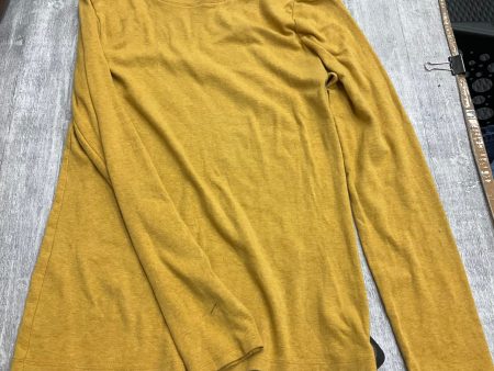 Top Long Sleeve Basic By A New Day In Gold, Size: M Fashion