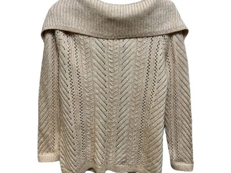 Tie Back Open Knit Sweater By White House Black Market In Peach, Size: S For Discount