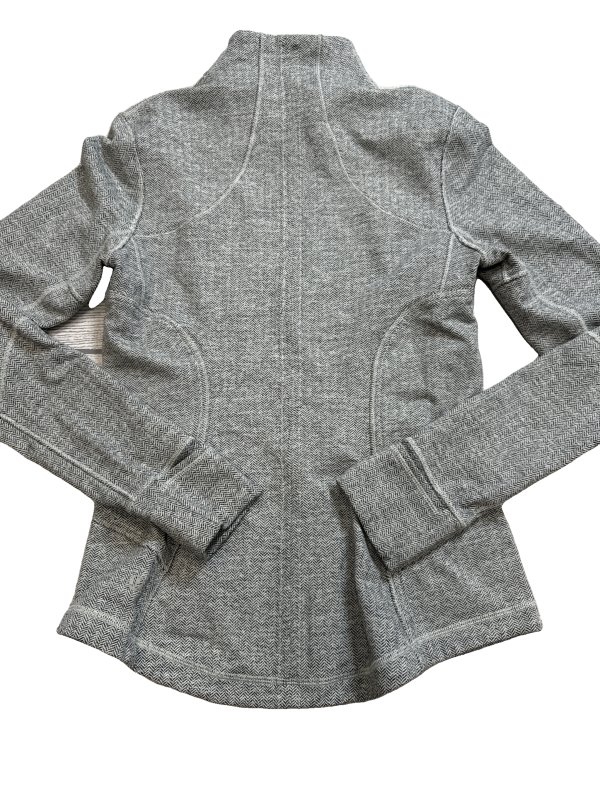 Athletic Jacket By Lululemon In Grey, Size: M Cheap