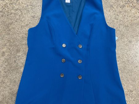 Vest Other By New York And Co In Teal, Size:L Cheap