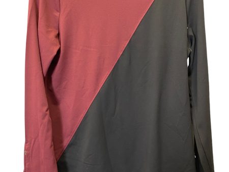 Black & Red Top Long Sleeve Investments, Size S Online Sale