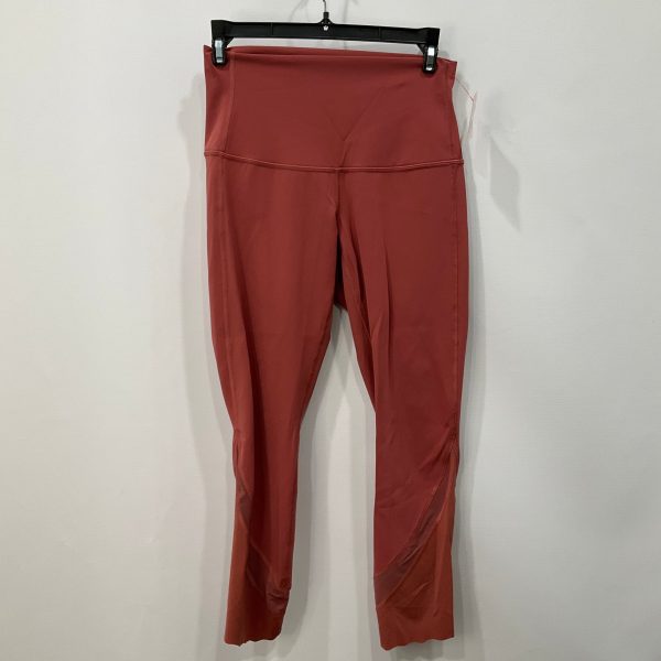 Athletic Leggings By Lululemon In Red, Size: 6 For Discount