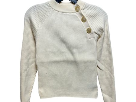 Button Sweater By Lauren By Ralph Lauren In Cream, Size: S Sale