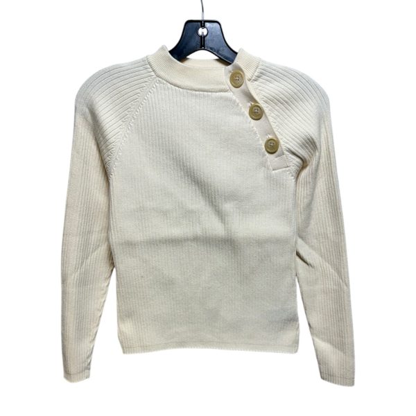 Button Sweater By Lauren By Ralph Lauren In Cream, Size: S Sale