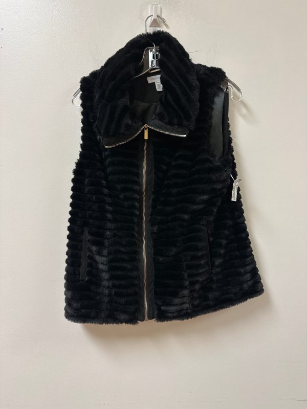 Vest Faux Fur & Sherpa By Calvin Klein In Black, Size: S Fashion