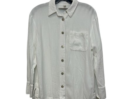 Top Long Sleeve By Cmf In White, Size: Xs Hot on Sale