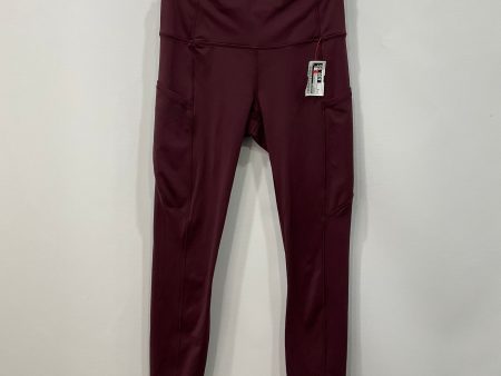 Athletic Leggings By Lululemon In Maroon, Size: 6 on Sale