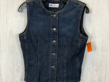 Vest Other By Zara In Blue Denim, Size: M Cheap