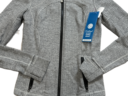 Athletic Jacket By Lululemon In Grey, Size: M Cheap