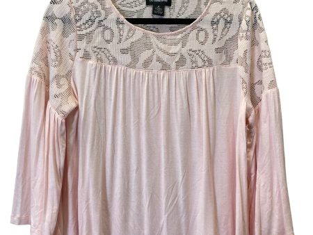 Pink Top Long Sleeve Liz Claiborne, Size M Online Hot Sale