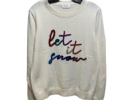 Tinsel Let It Snow Sweater By Fate In Cream, Size: M For Cheap