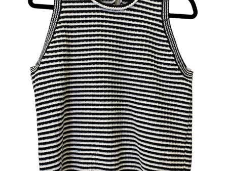 Vest Sweater By Free Assembly In Striped Pattern, Size: L Discount