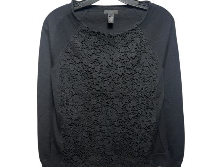 Merino Wool Lace Sweater By J. Crew Collection In Black, Size: S Discount