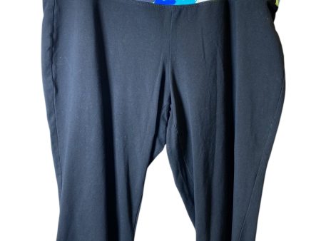 Athletic Leggings By Livi Active In Black & Blue, Size: 3x Online Hot Sale