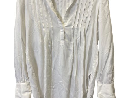 White Top Long Sleeve Loft, Size S Online Sale