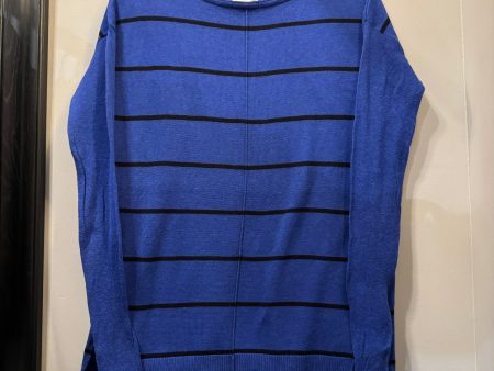 Sweater By Caslon In Black & Blue, Size: S Fashion