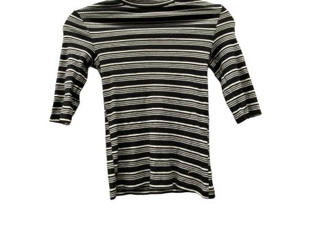 Top 3 4 Sleeve By Zara In Black & White, Size: S on Sale