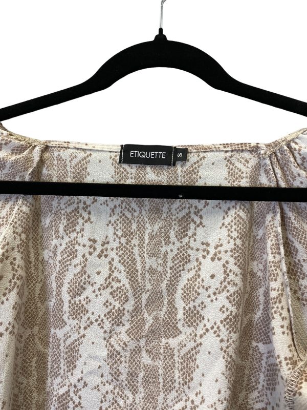 Beige Top Long Sleeve Cmc, Size S For Sale