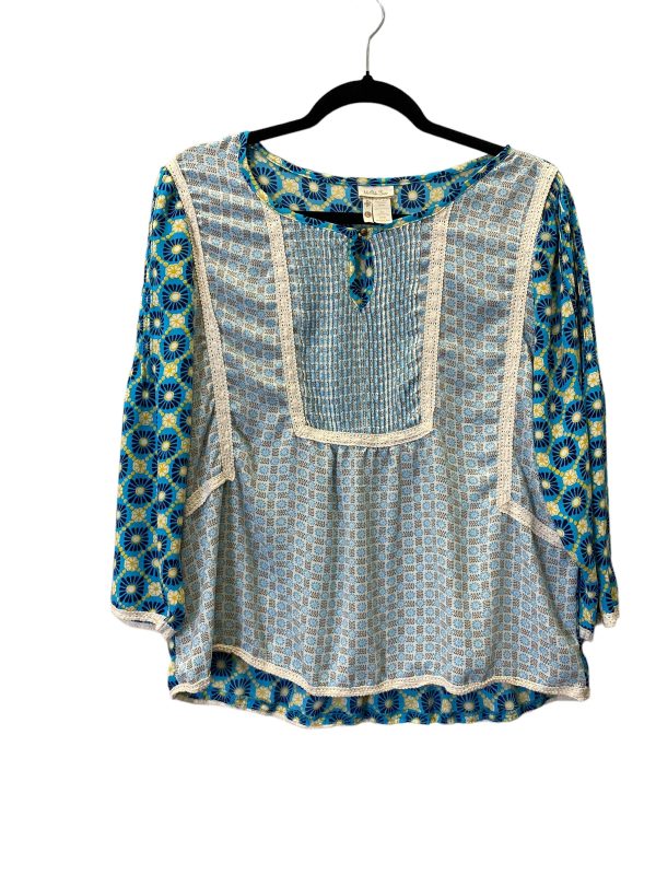 Geometric Pattern Top 3 4 Sleeve Matilda Jane, Size L Online now