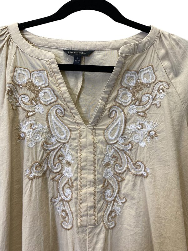 Beige Tunic Long Sleeve Banana Republic, Size S Online