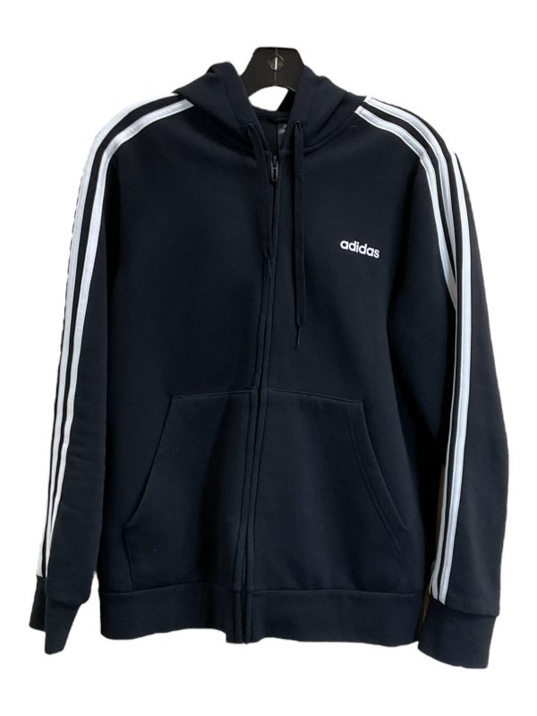 Athletic Jacket By Adidas In Black, Size: Xl Cheap