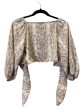 Beige Top Long Sleeve Cmc, Size S For Sale